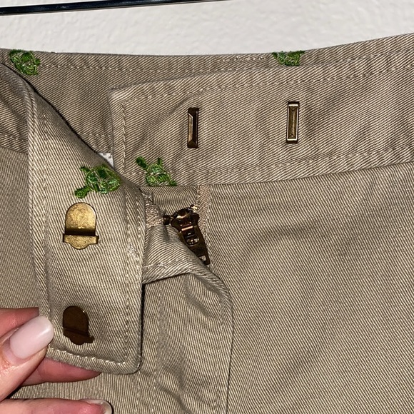 J. Crew Petite Embroidered Turtle Chino Pants - Picture 5 of 8